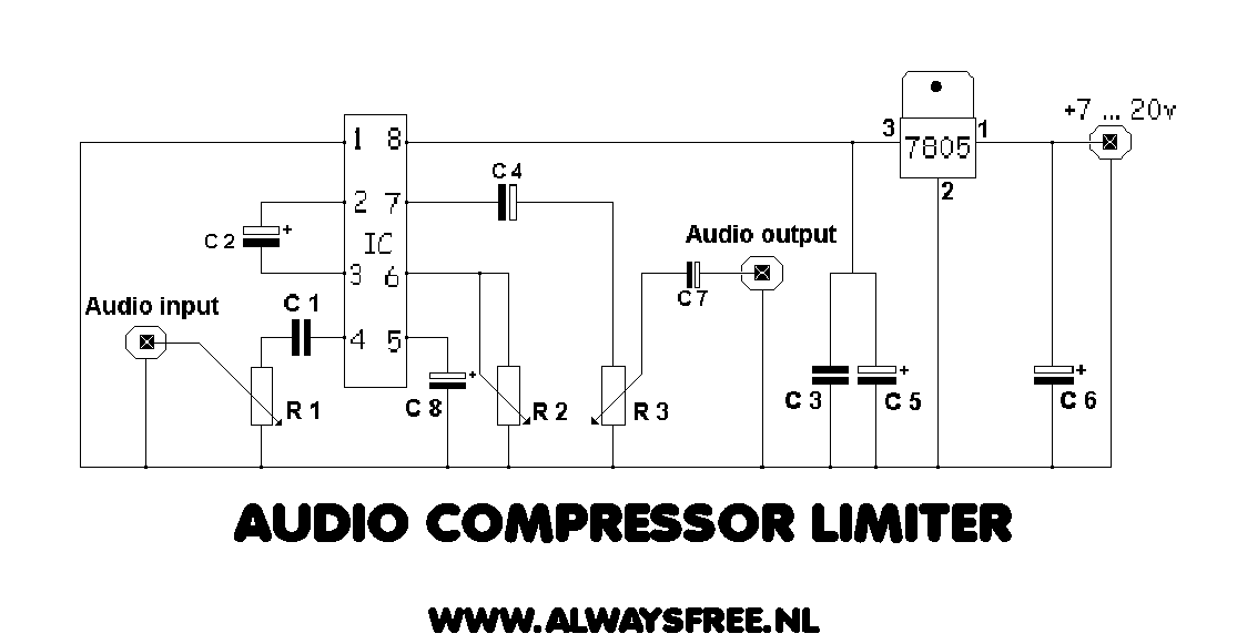 Schematic of a Audio Compressor Limiter 03 of 07